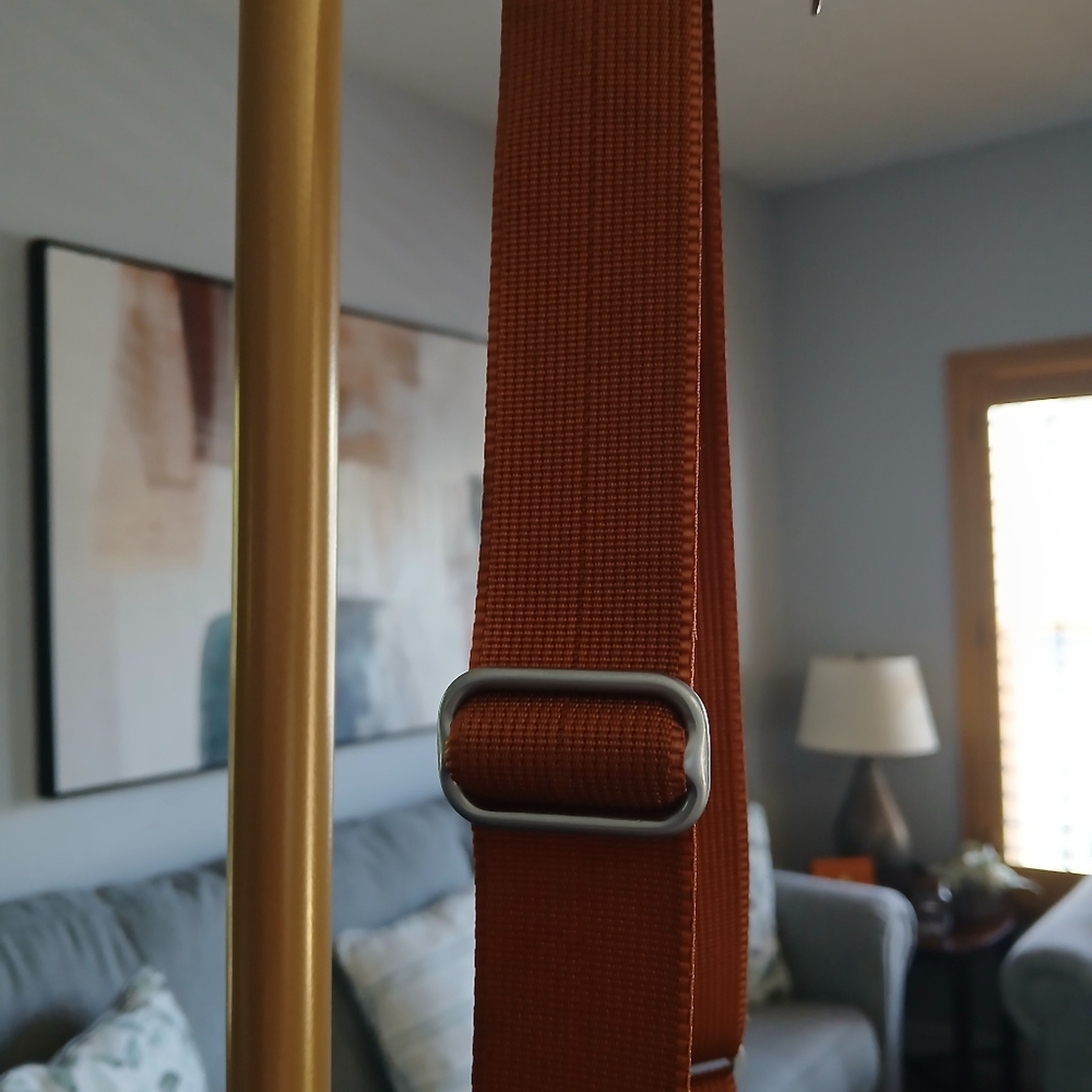 Tumi T-Tech Nylon McKenna Crossbody Bag in Burnt Orange. 5132CND - Picture 4 of 11